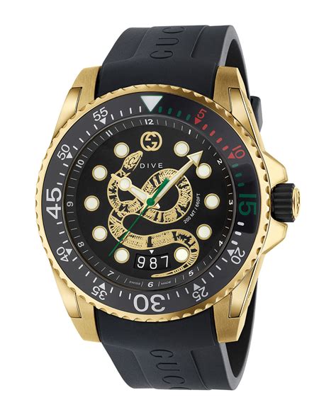 gucci snake dive watch